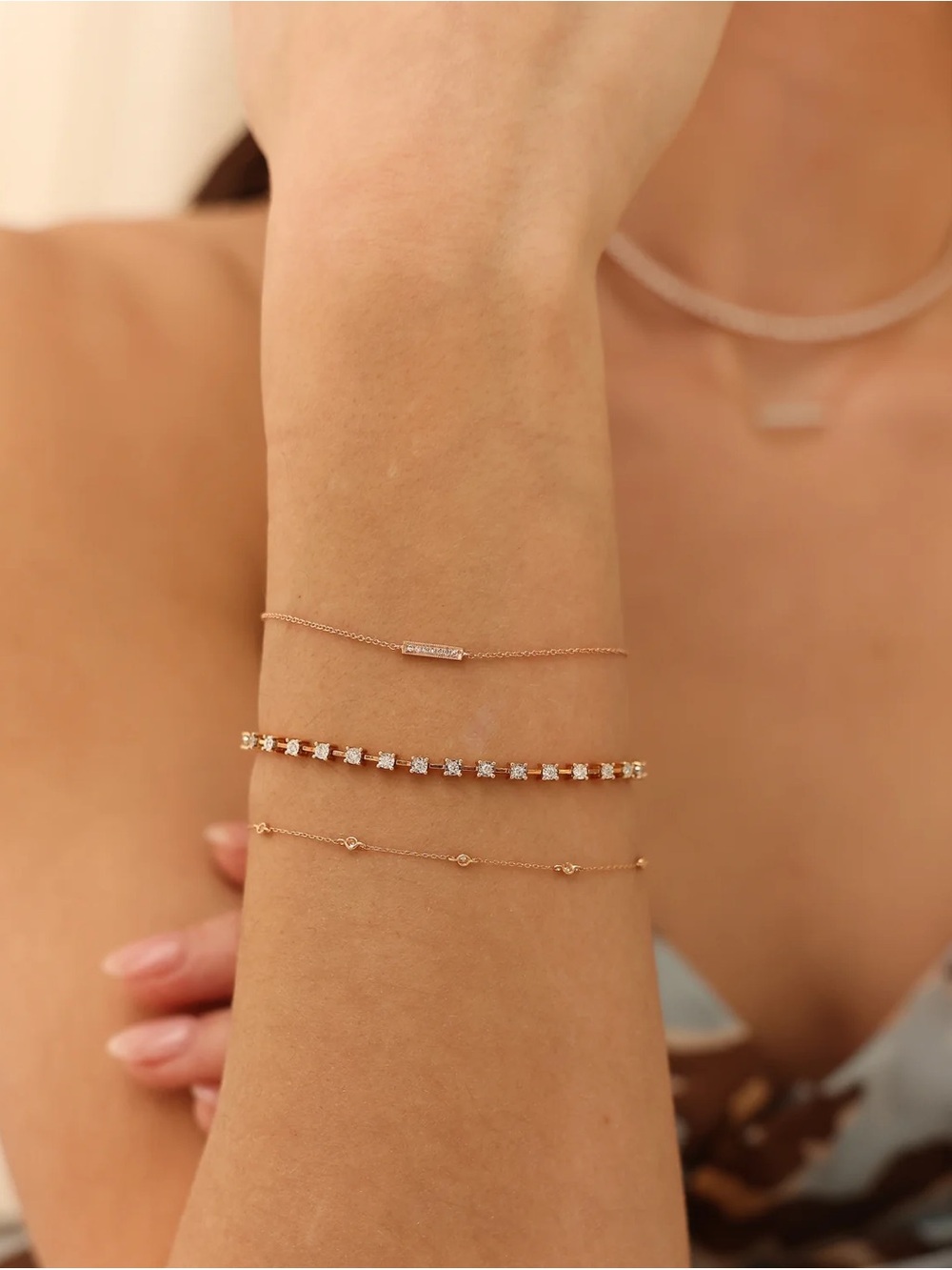 Dana Rebecca Sylvie Rose 14K Rose Gold Station Bracelet